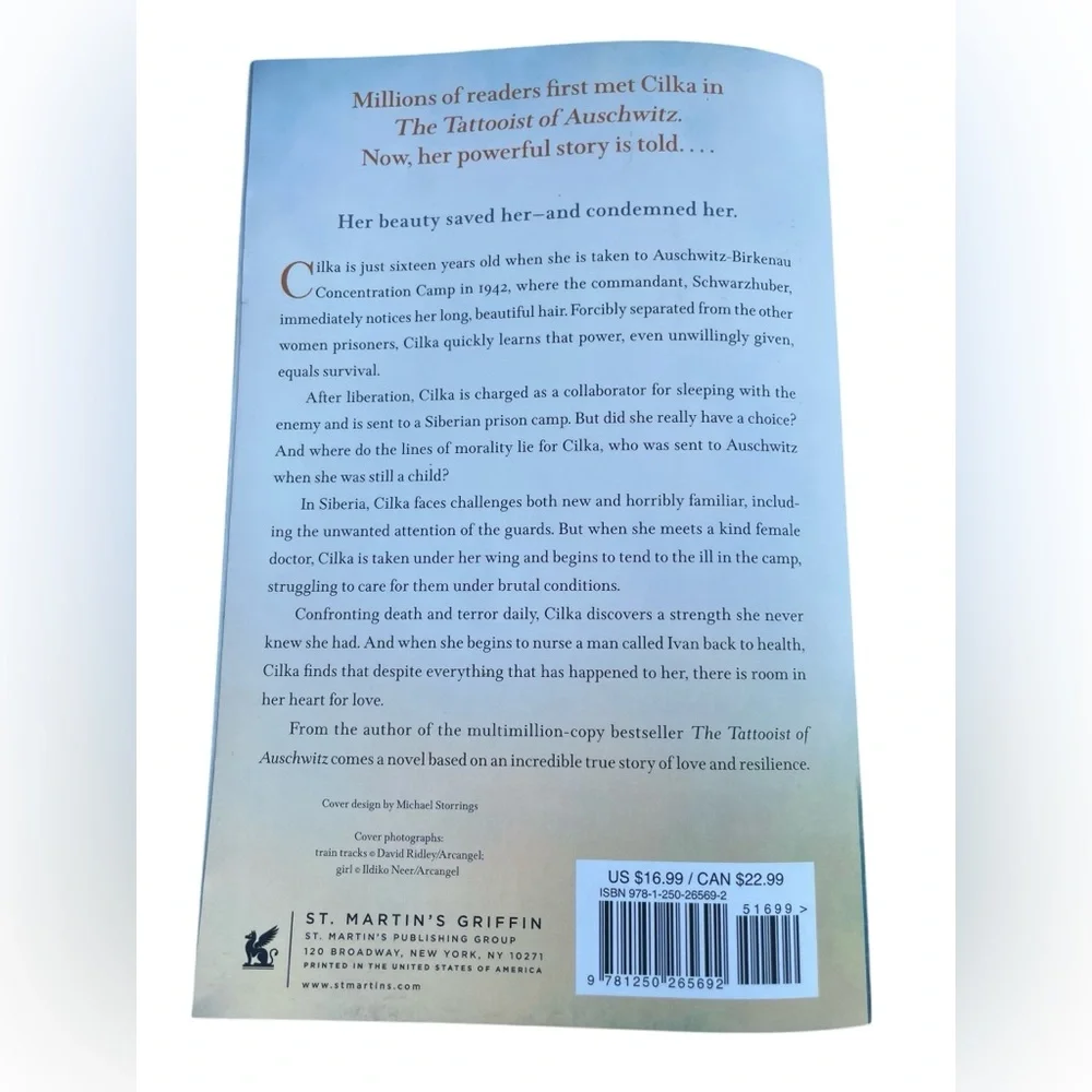 Cilka’s Journey by Heather Morris Fiction Based on True Story Softcover Book